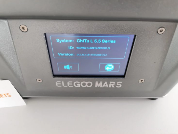 Elegoo Mars 3D-Drucker: Systeminformationen