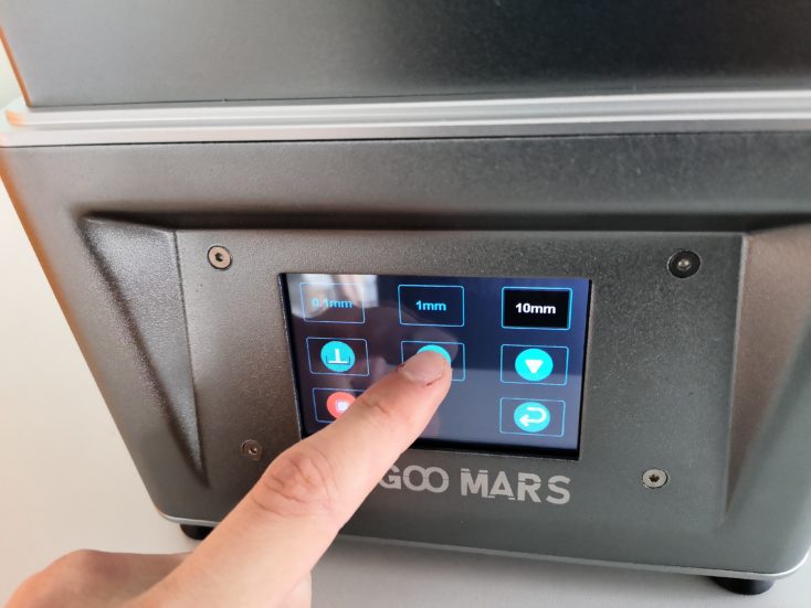Elegoo Mars 3D-Drucker: Touchscreen-Bedienung