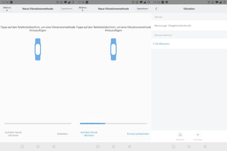 Mi Band 4 Vibrationsmuster erstellen