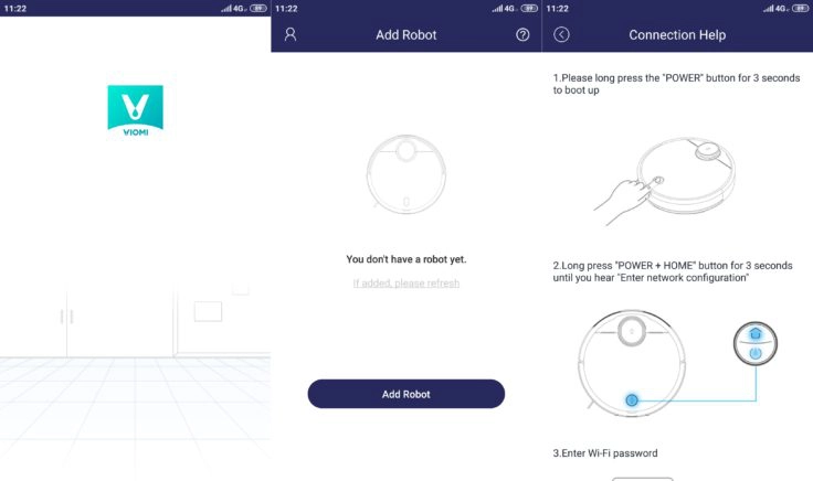 Viomi V2 Saugroboter App-Verbindung