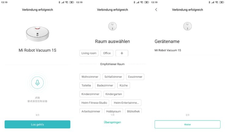 Xiaomi Mi Robot 1S Saugroboter Mi Home App Einbindung