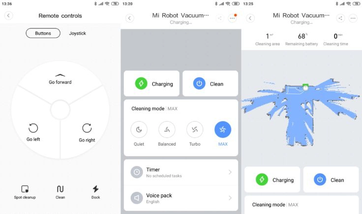 Xiaomi Mi Robot 1S Saugroboter Mi Home App Fernbedienung