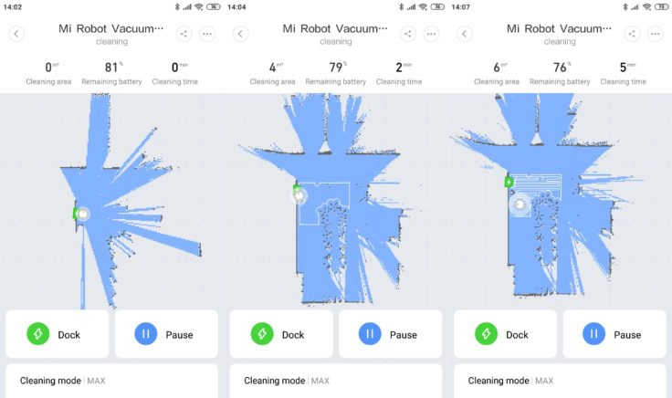 Xiaomi Mi Robot 1S Saugroboter Mi Home App Mapping Navigation