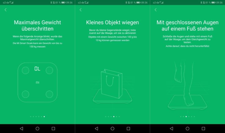 Xiaomi Mi Scale Waage MiFit App Funktionen