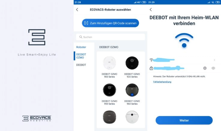 Ecovacs Home App Deebot Ozmo 900 Saugroboter