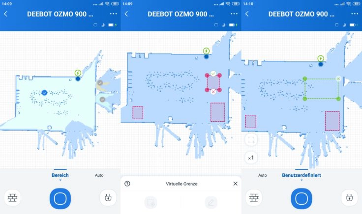 Ecovacs DEEBOT Ozmo 900 Saugroboter App Mapping virtuelle Wände