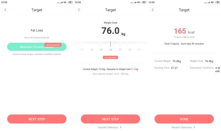 MoveIt Speed smarter Boxsack App Gewichtsangabe