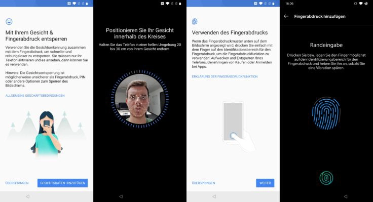 OnePlus 7 Face Unlock Fingerabdrucksensor