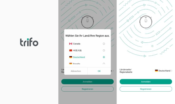 Trifo Ironpie M6 Saugroboter App Registrierung