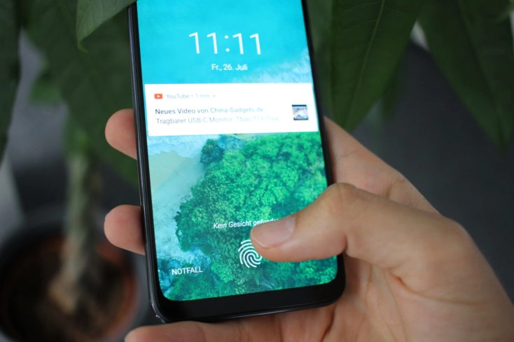 Xiaomi Mi A3 Fingerabdrucksensor im Display