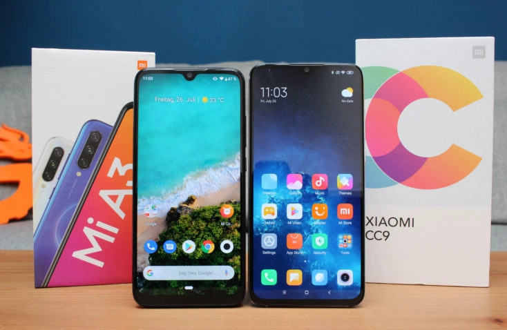 Xiaomi Mi A3 vs Mi CC9 Smartphones