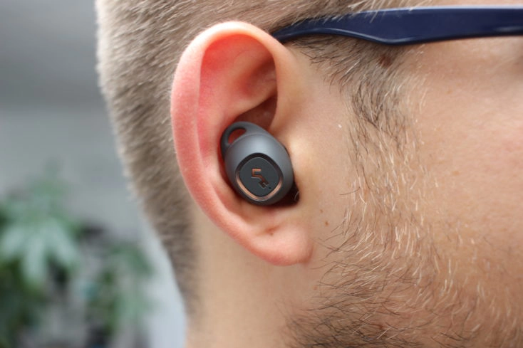 Aukey Key Series EP-T10 wireless In-Ear Tragekomfort im Ohr