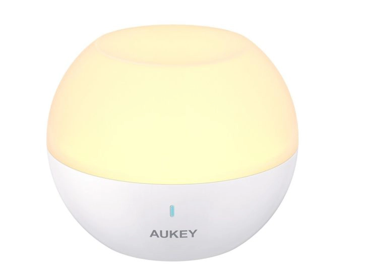 Aukey Nachttischlampe rund