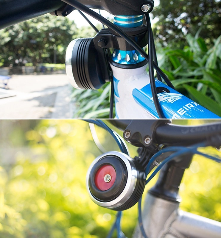 Elektrische Fahrradhupe montiert