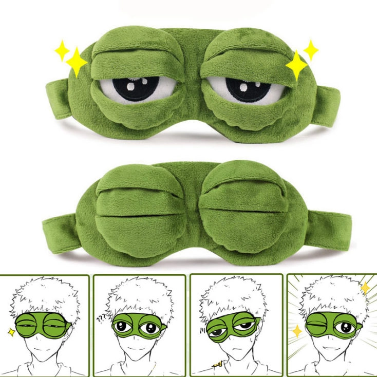 Frosch Schlafmasken Grimassen