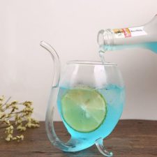 Gläser mit Strohhalm Flasche