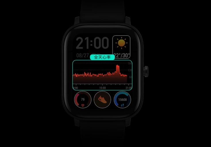 Huami Amazfit GTS Smartwatch Interface
