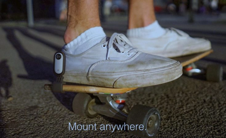 Insta360 Go Befestigung an Skateboard