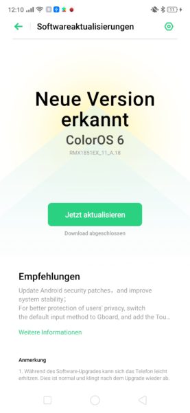 Realme 3 Pro Color OS 6 Update