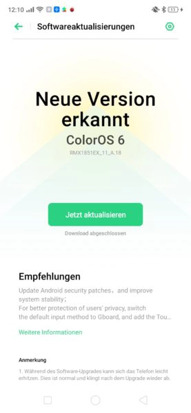 Realme 3 Pro Color OS 6 Update