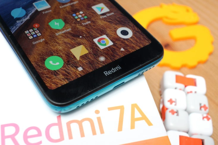 Redmi 7A Redmi Schriftzug Bildschirmrand