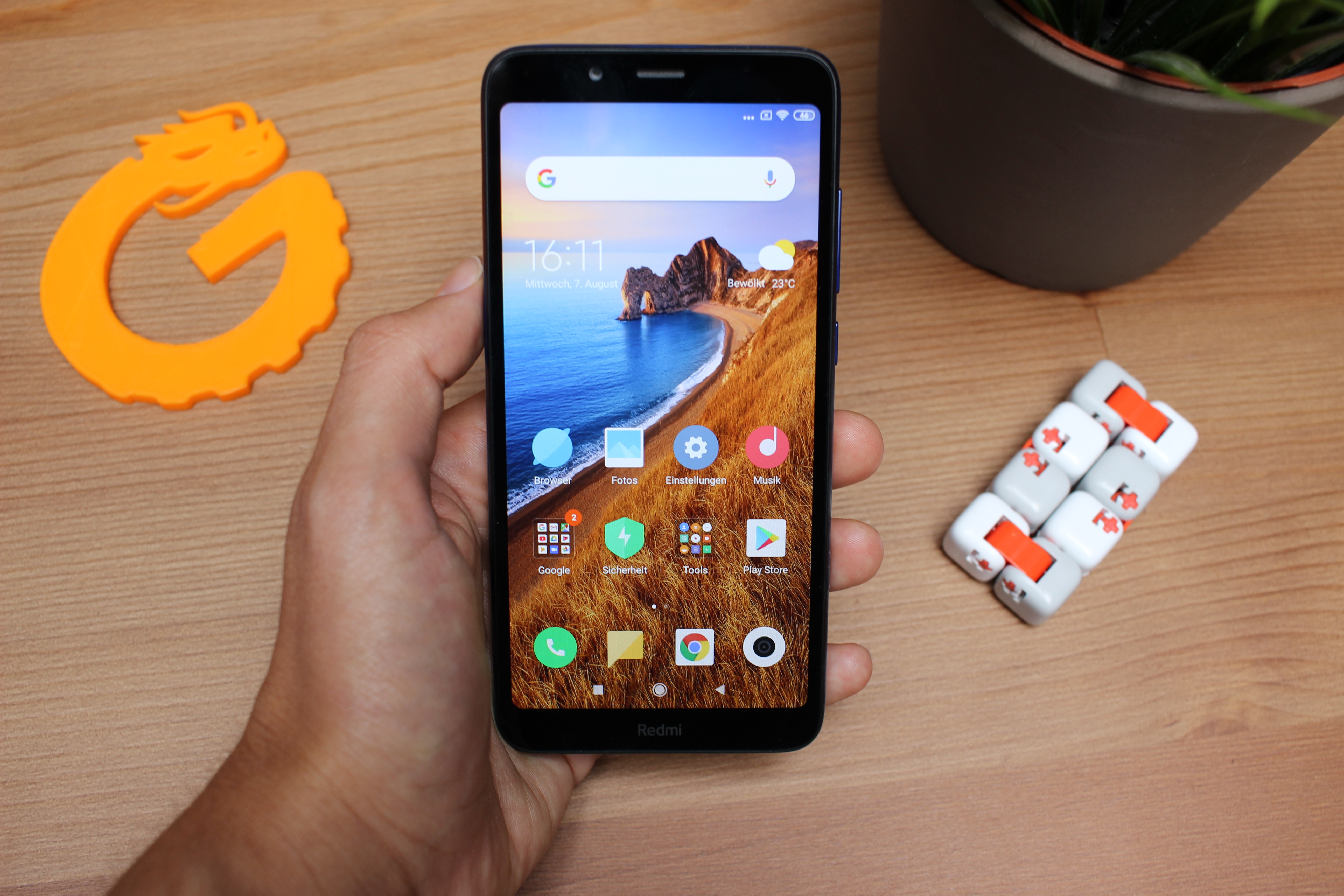 Redmi 7A Smartphone in Hand