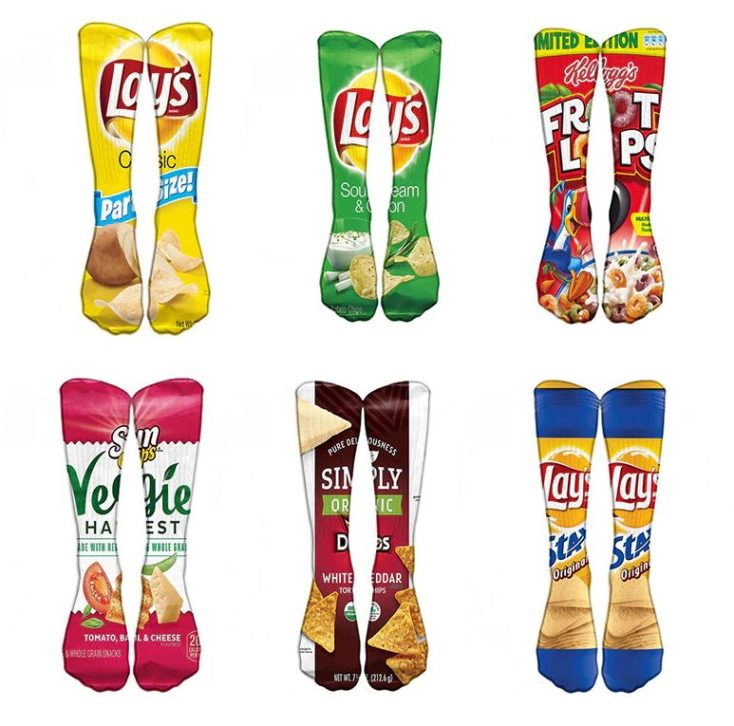 Chips-Socken sechs Paar 