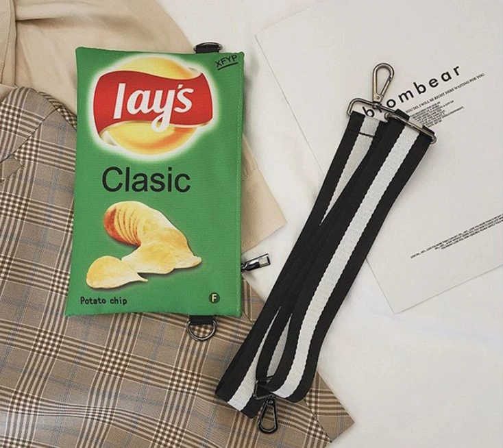 Chips Handtasche Einzelteile