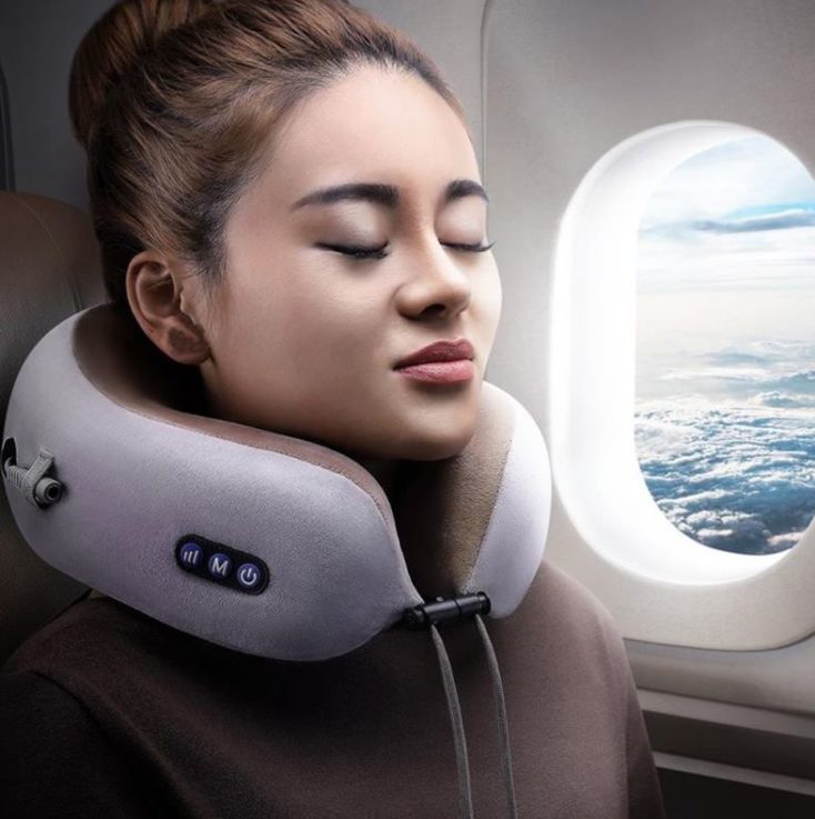 Massage-Nackenkissen Flugzeug 
