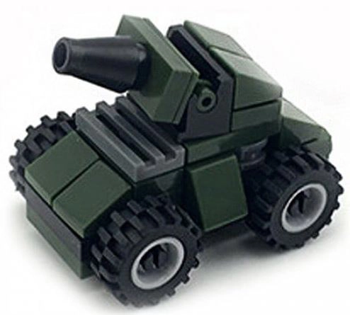 Mini Militärfahrzeuge mit Kanone