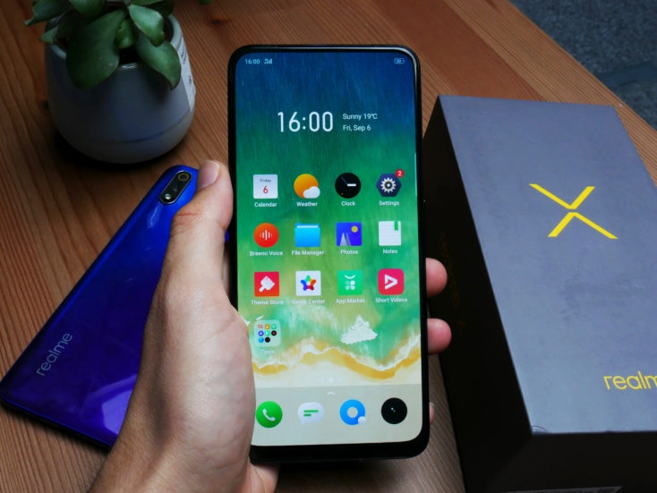 Realme X Smartphone Display in Hand_2