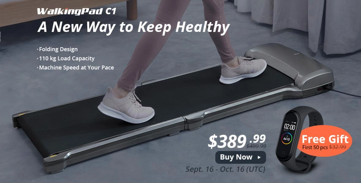 Xiaomi Walkingpad C1: Faltbares Laufband mit App-Steuerung