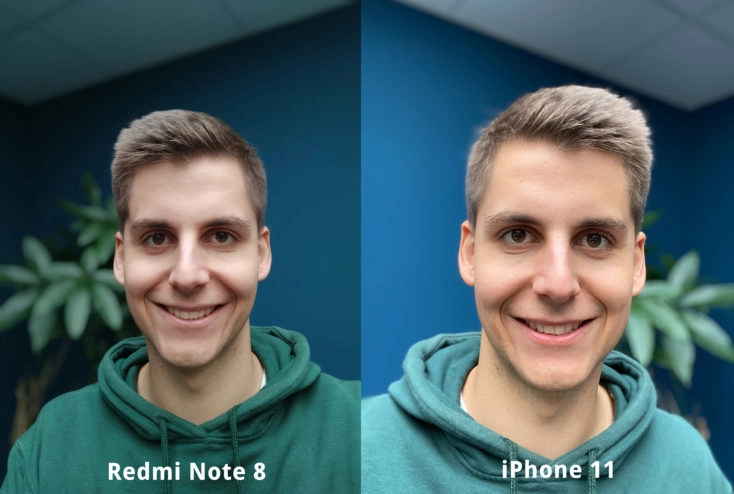 Redmi Note 8 Frontkamera Testfoto Portrait Vergleich