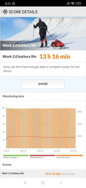 Redmi Note 8 Smartphone Akkubenchmark