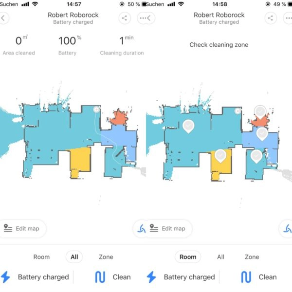 Roborock S4 Saugroboter Raumeinteilung