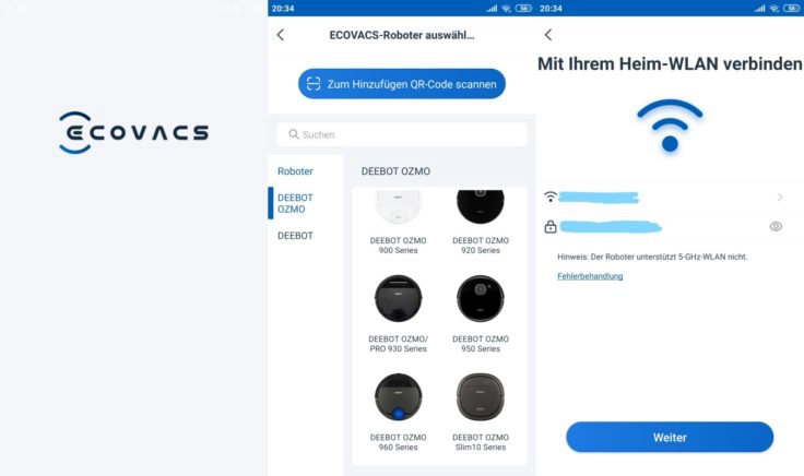 Ecovacs Deebot Ozmo 960 Saugroboter App