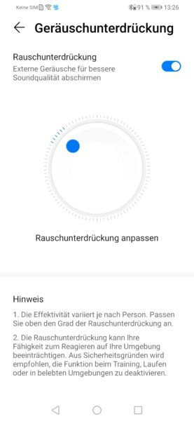 Huawei FreeBuds 3 ANC anpassen