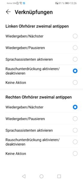 Huawei FreeBuds 3 App Bedienung