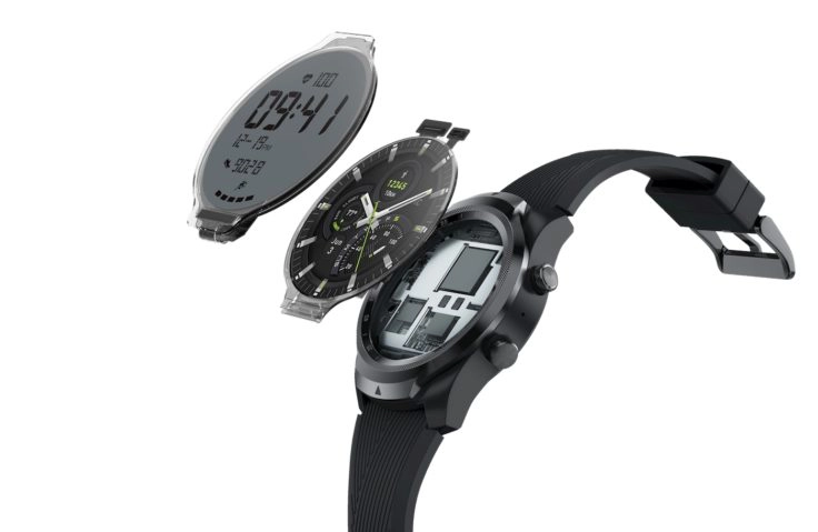 TicWatch Pro 4G LTE zwei Displays