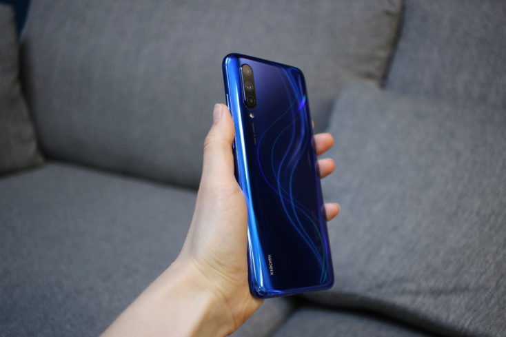 Xiaomi Mi 9 Lite Smartphone Blau Rückseite