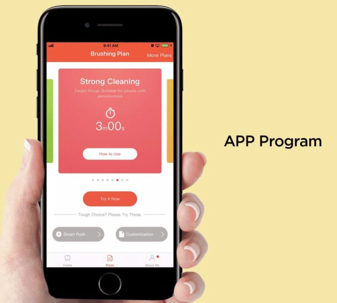 Oclean X Pro elektrische Zahnbürste App