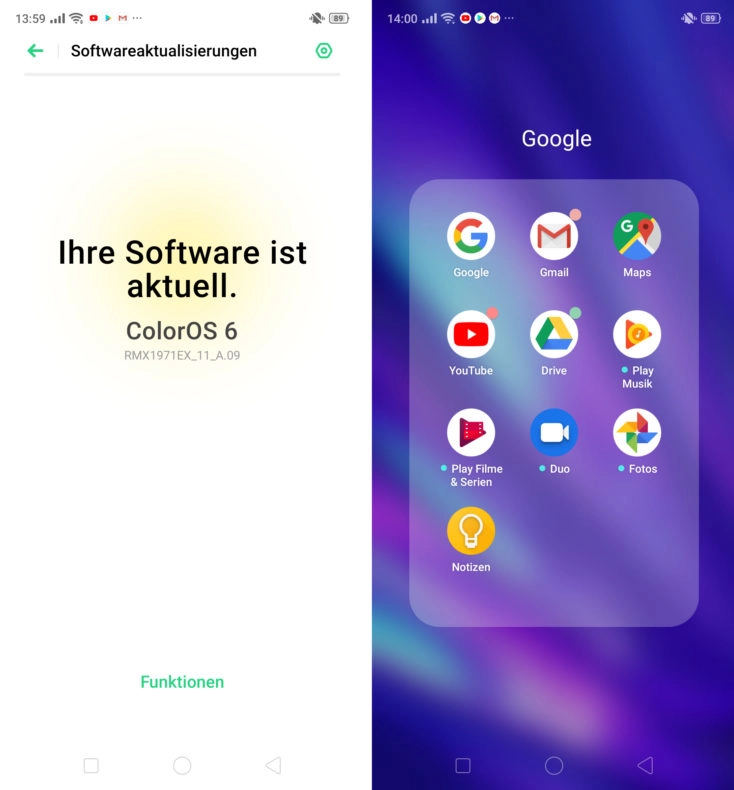 Realme 5 Pro Google Dienste Color OS 6