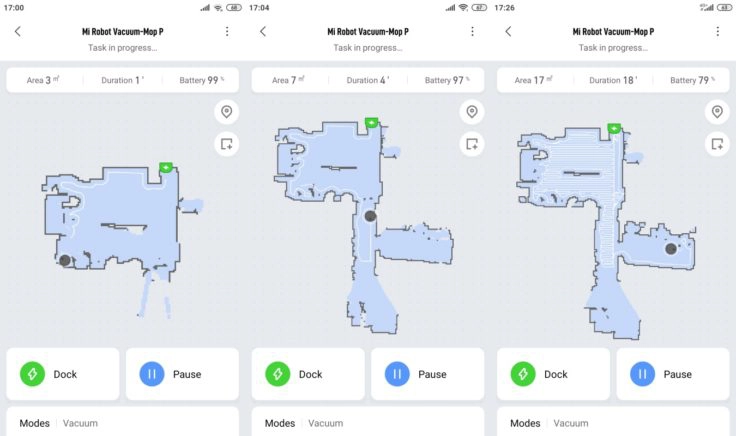 Xiaomi Mijia LDS Saugroboter Xiaomi Home App Mapping