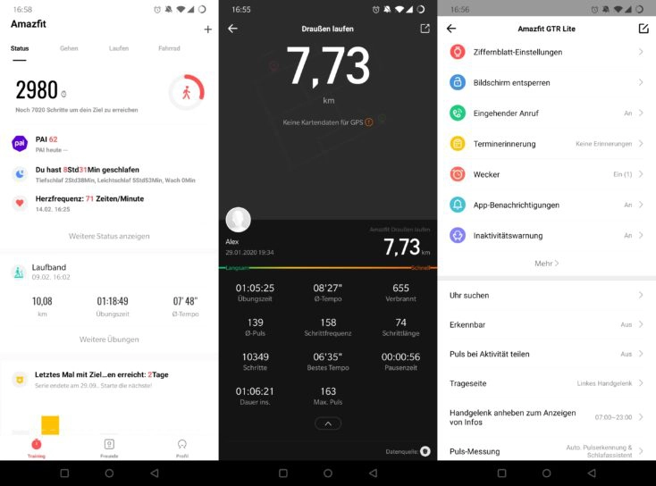 Amazfit GTR Lite App