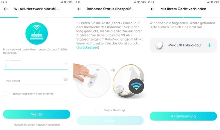 Anker eufy L70 Saugroboter Verbindung App WLAN