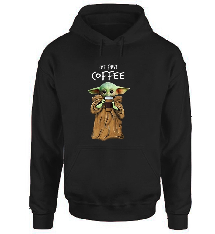 Baby Yoda Coffee Hoodie