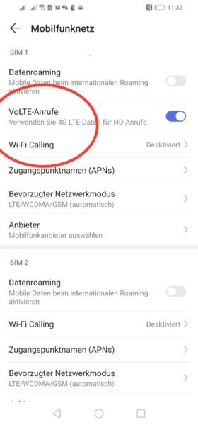 Huawei P30 Lite NE VoLTE VoWiFi