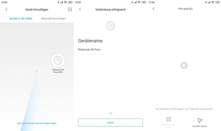 Roborock S6 Pure Saugroboter Xiaomi Home App Registrierung