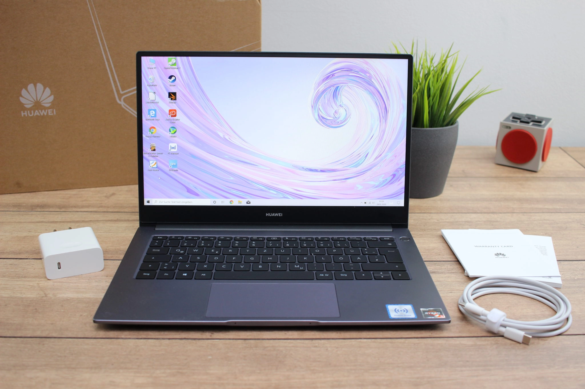 Im Test: Huawei MateBook D14 AMD 2020 Laptop mit langer Akkulaufzeit