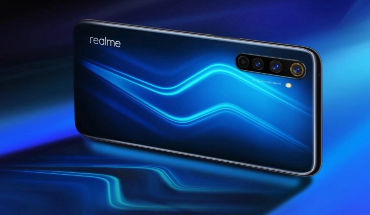 Realme 6 Pro Rueckseite Blau